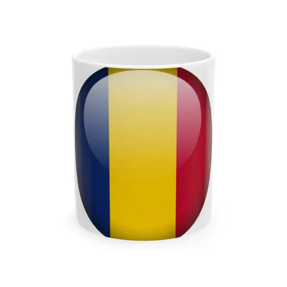 Flag orb Chad (Chad) White Coffee Mug 11oz - Go Mug Yourself