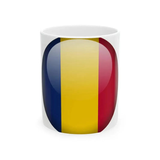 Flag orb Chad (Chad) White Coffee Mug 11oz - Go Mug Yourself