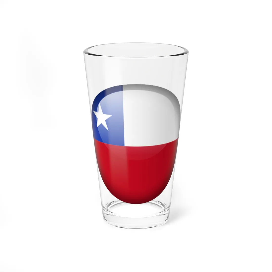 Flag orb Chile (Chile) Pint Glass 16oz 16oz - Go Mug Yourself