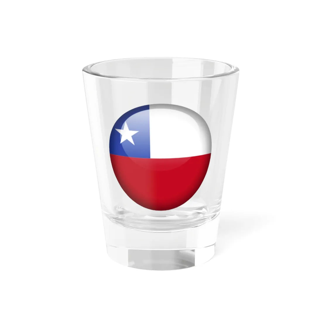 Flag orb Chile (Chile) Shot Glass 1.5oz 1.5oz - Go Mug Yourself