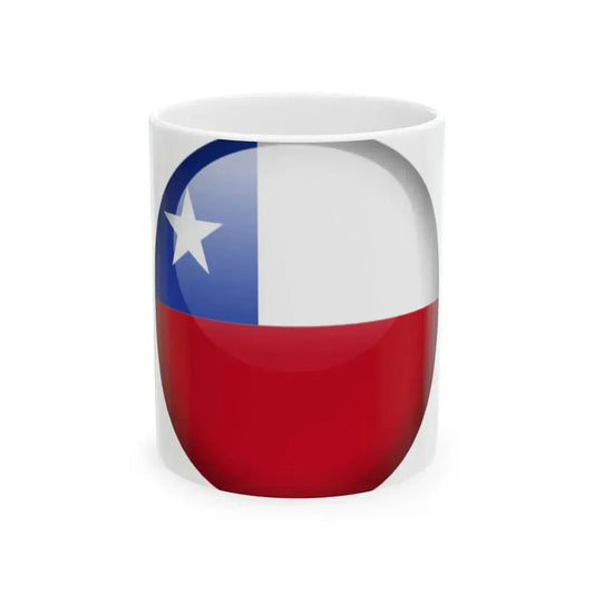 Flag orb Chile (Chile) White Coffee Mug 11oz - Go Mug Yourself