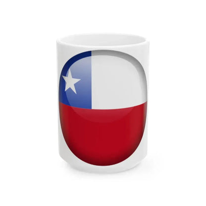 Flag orb Chile (Chile) White Coffee Mug 15oz - Go Mug Yourself
