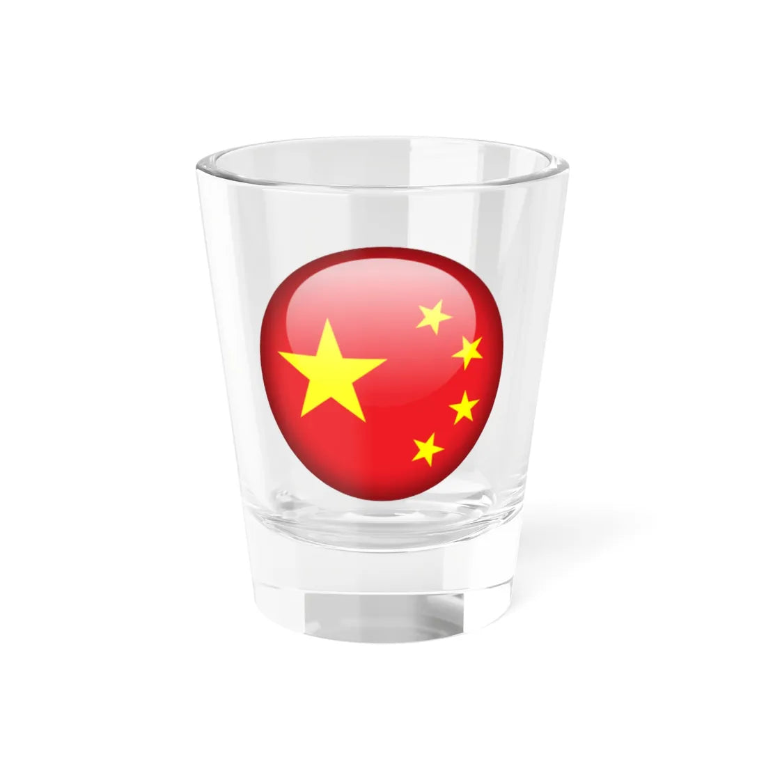 Flag orb China (China) Shot Glass 1.5oz 1.5oz - Go Mug Yourself
