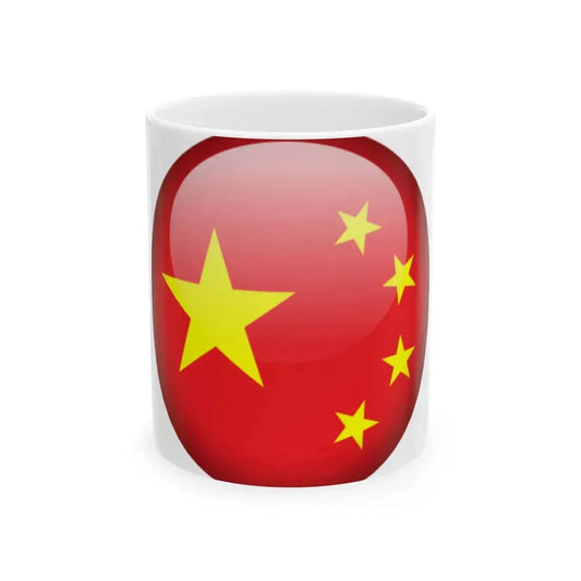 Flag orb China (China) White Coffee Mug 11oz - Go Mug Yourself