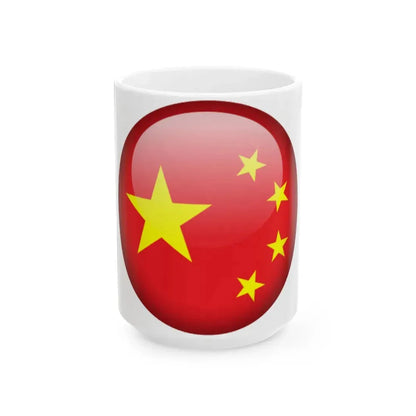 Flag orb China (China) White Coffee Mug 15oz - Go Mug Yourself