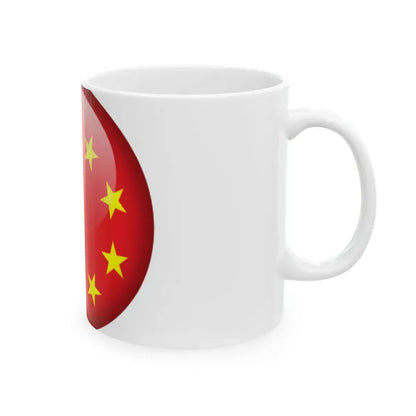 Flag orb China (China) White Coffee Mug - Go Mug Yourself