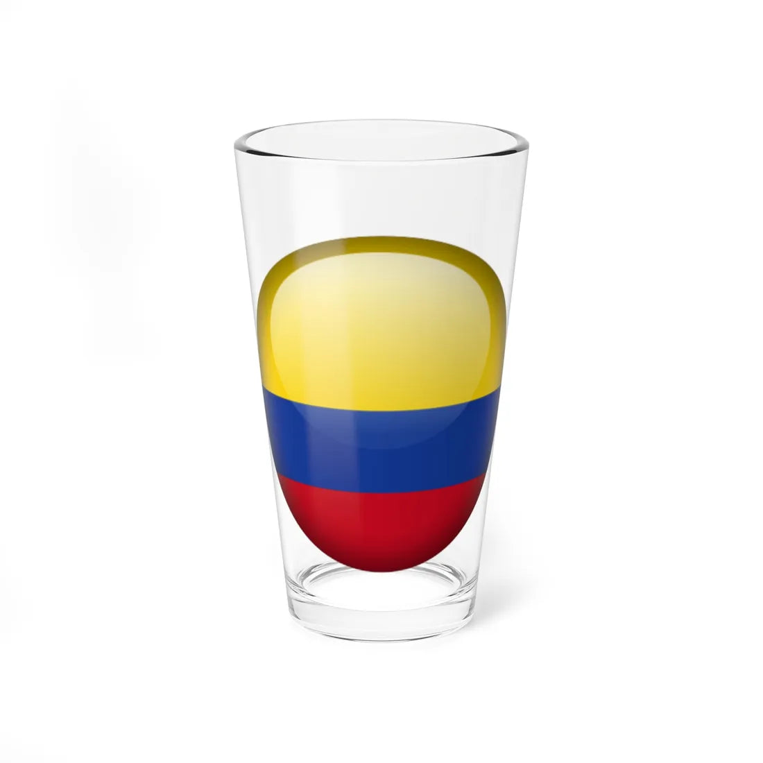 Flag orb Colombia (Colombia) Pint Glass 16oz 16oz - Go Mug Yourself