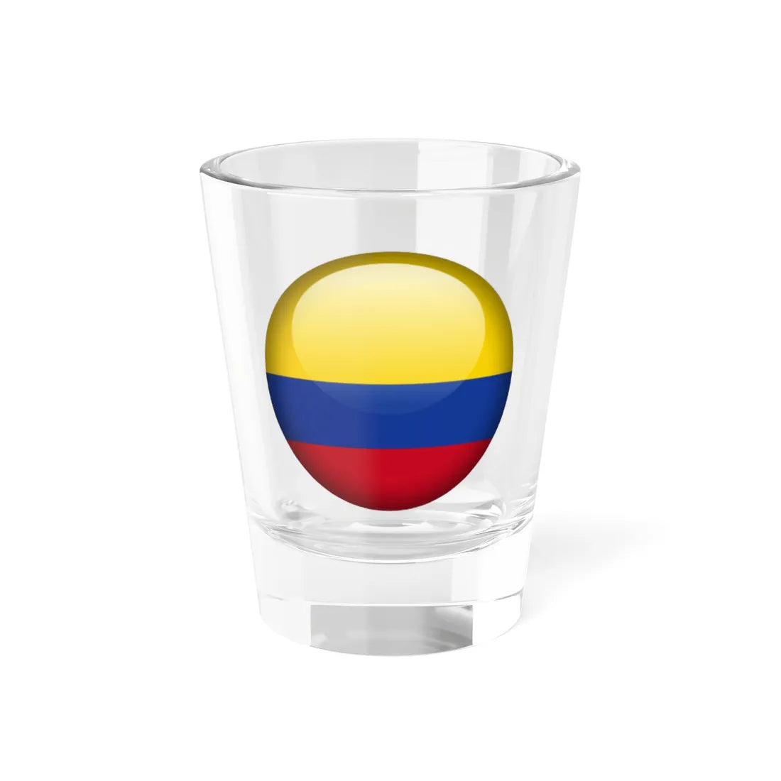 Flag orb Colombia (Colombia) Shot Glass 1.5oz 1.5oz - Go Mug Yourself