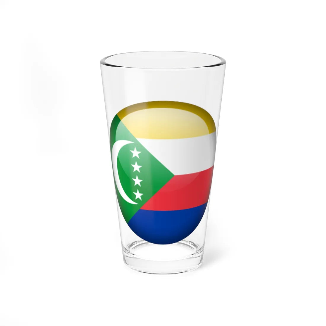 Flag orb Comoros (Comoros) Pint Glass 16oz 16oz - Go Mug Yourself
