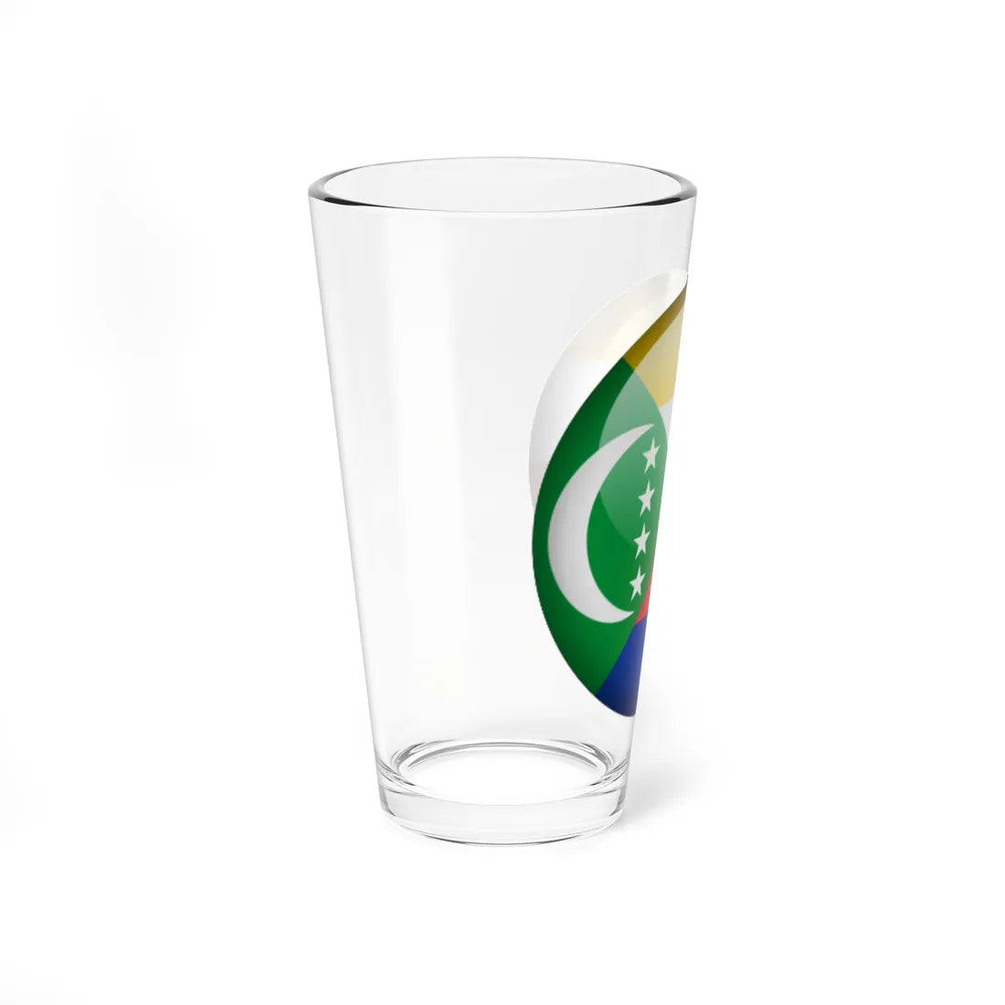 Flag orb Comoros (Comoros) Pint Glass 16oz - Go Mug Yourself