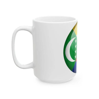 Flag orb Comoros (Comoros) White Coffee Mug - Go Mug Yourself