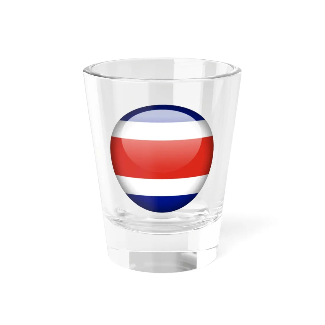 Flag orb Costa Rica (Costa Rica) Shot Glass 1.5oz 1.5oz - Go Mug Yourself