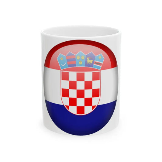Flag orb Croatia (Croatia) White Coffee Mug 11oz - Go Mug Yourself