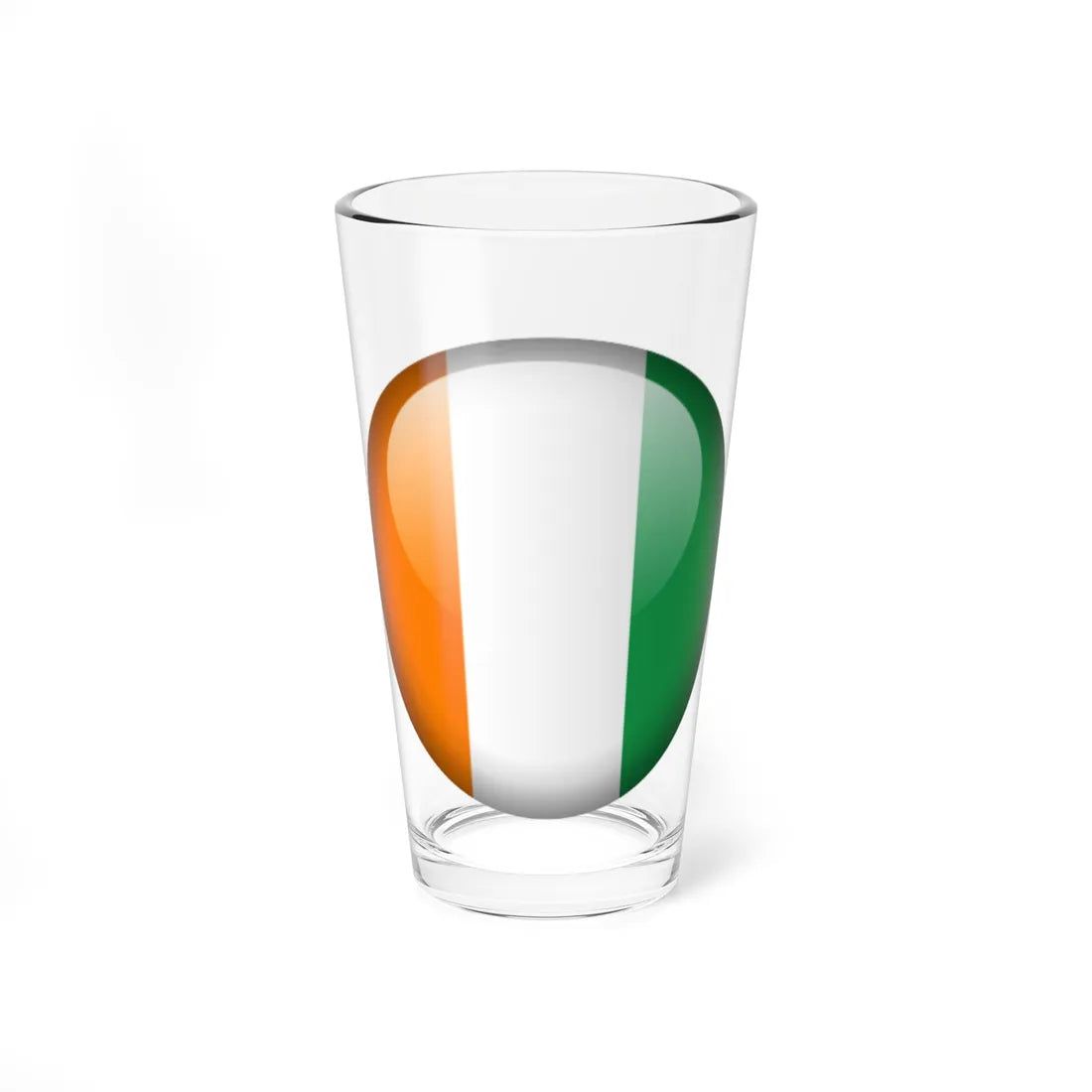 Flag orb Côte dIvoire Pint Glass 16oz 16oz - Go Mug Yourself