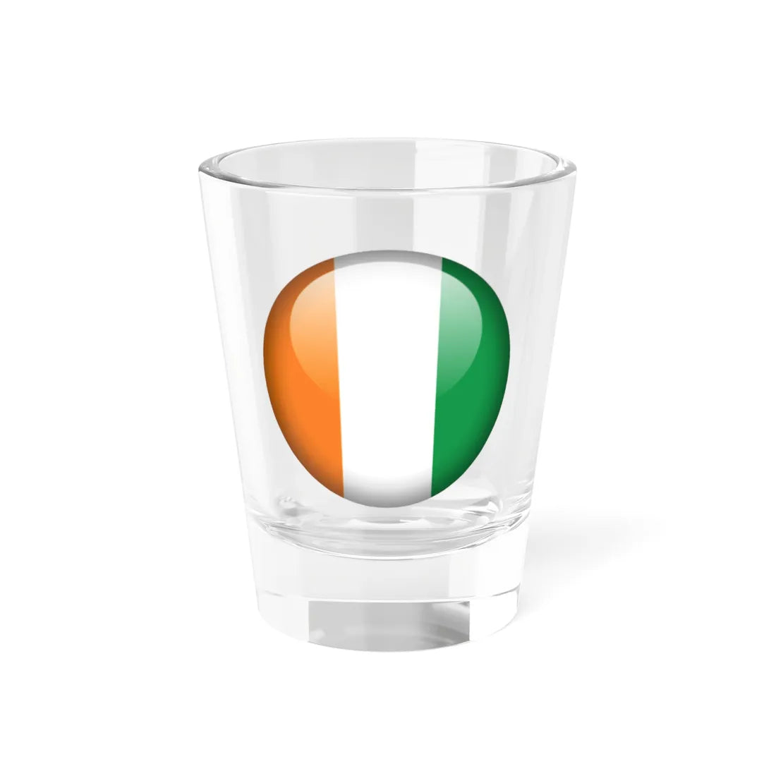 Flag orb Côte dIvoire Shot Glass 1.5oz 1.5oz - Go Mug Yourself