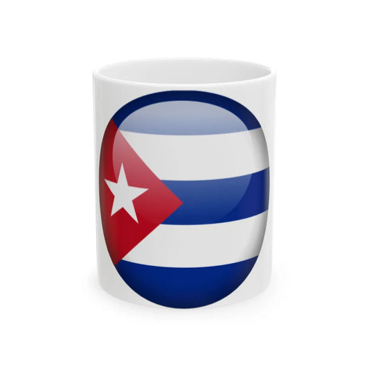 Flag orb Cuba (Cuba) White Coffee Mug 11oz - Go Mug Yourself