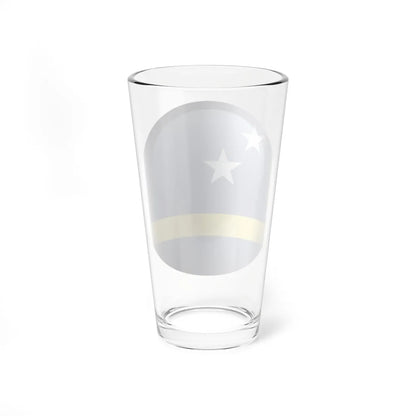 Flag orb Curaçao (Netherlands) Pint Glass 16oz - Go Mug Yourself