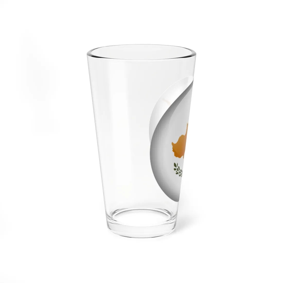 Flag orb Cyprus (Cyprus) Pint Glass 16oz - Go Mug Yourself