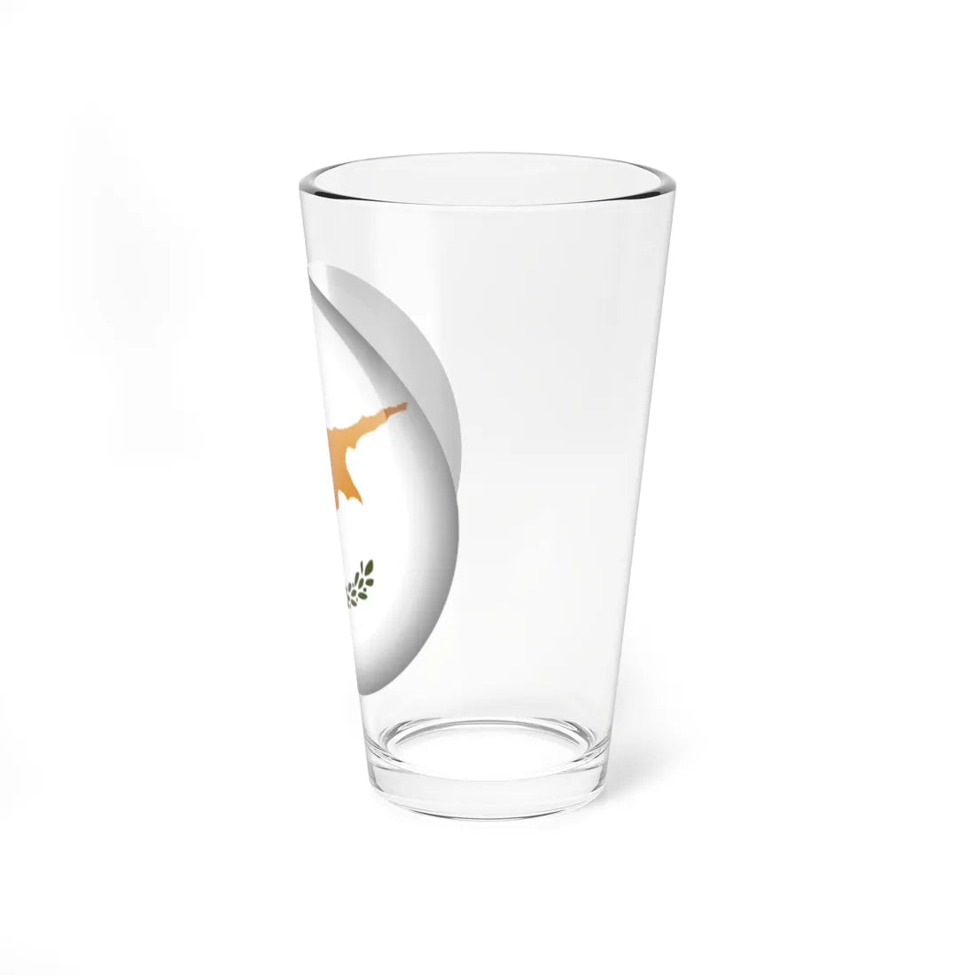 Flag orb Cyprus (Cyprus) Pint Glass 16oz - Go Mug Yourself