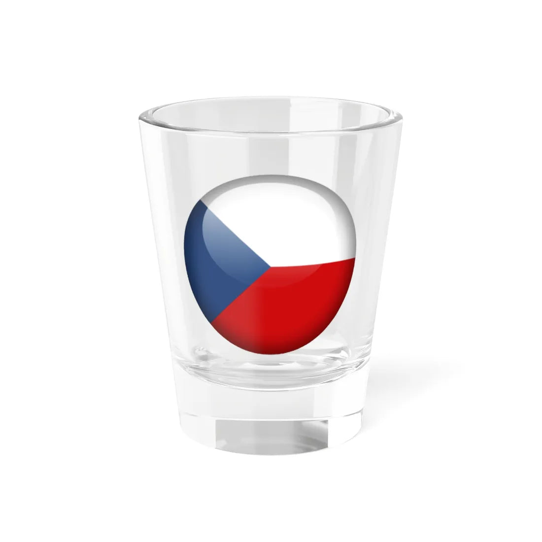 Flag orb Czech Republic (Czech Republic) Shot Glass 1.5oz 1.5oz - Go Mug Yourself