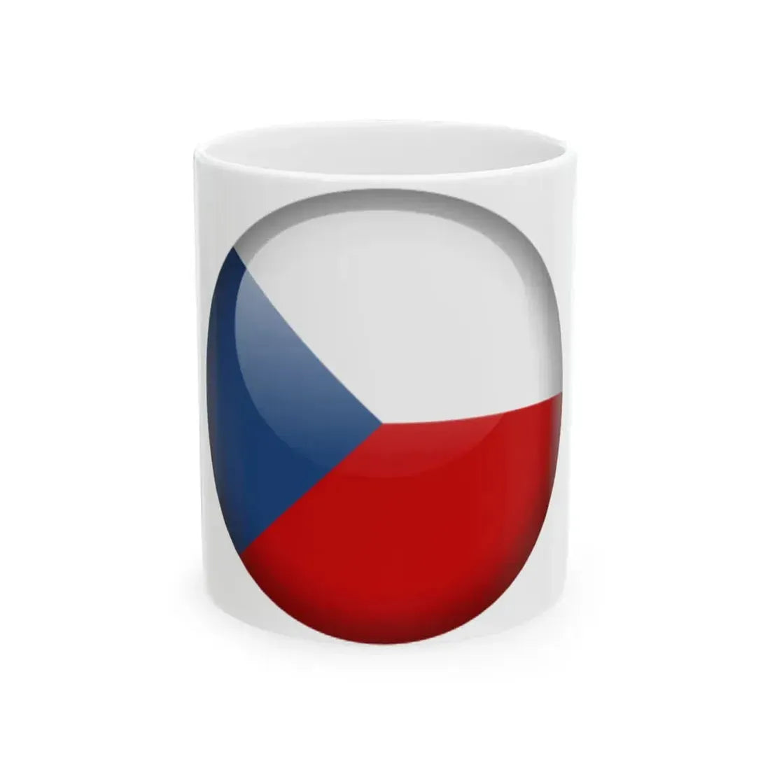 Flag orb Czech Republic (Czech Republic) White Coffee Mug 11oz - Go Mug Yourself