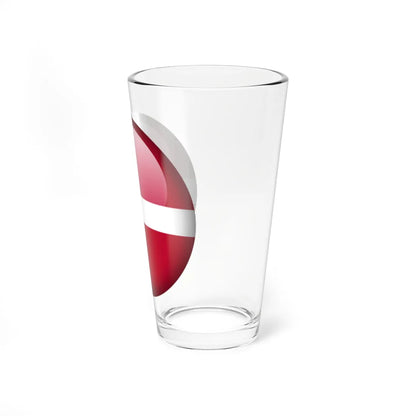 Flag orb Denmark (Denmark) Pint Glass 16oz - Go Mug Yourself