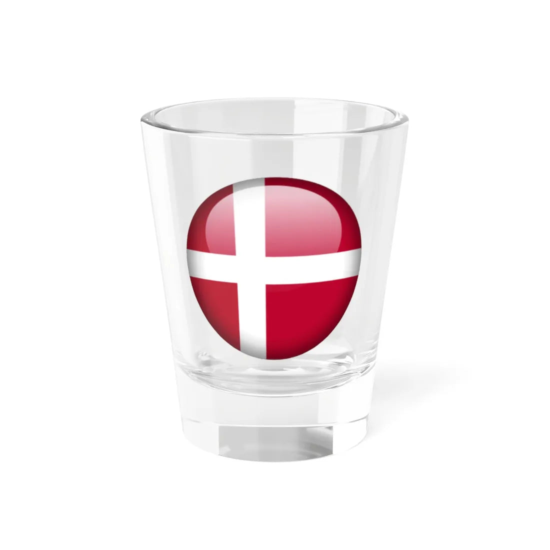 Flag orb Denmark (Denmark) Shot Glass 1.5oz 1.5oz - Go Mug Yourself
