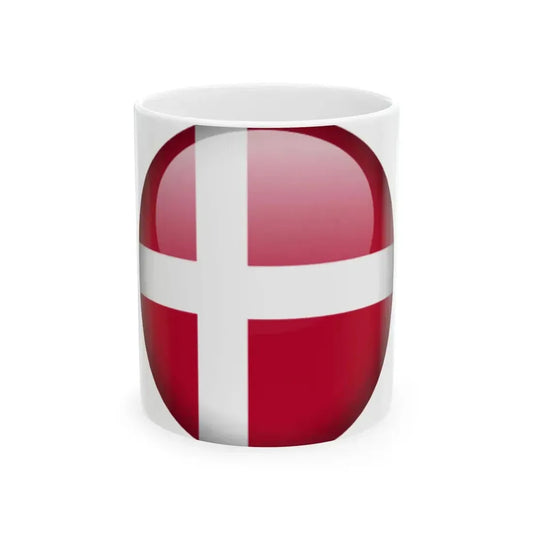 Flag orb Denmark (Denmark) White Coffee Mug 11oz - Go Mug Yourself