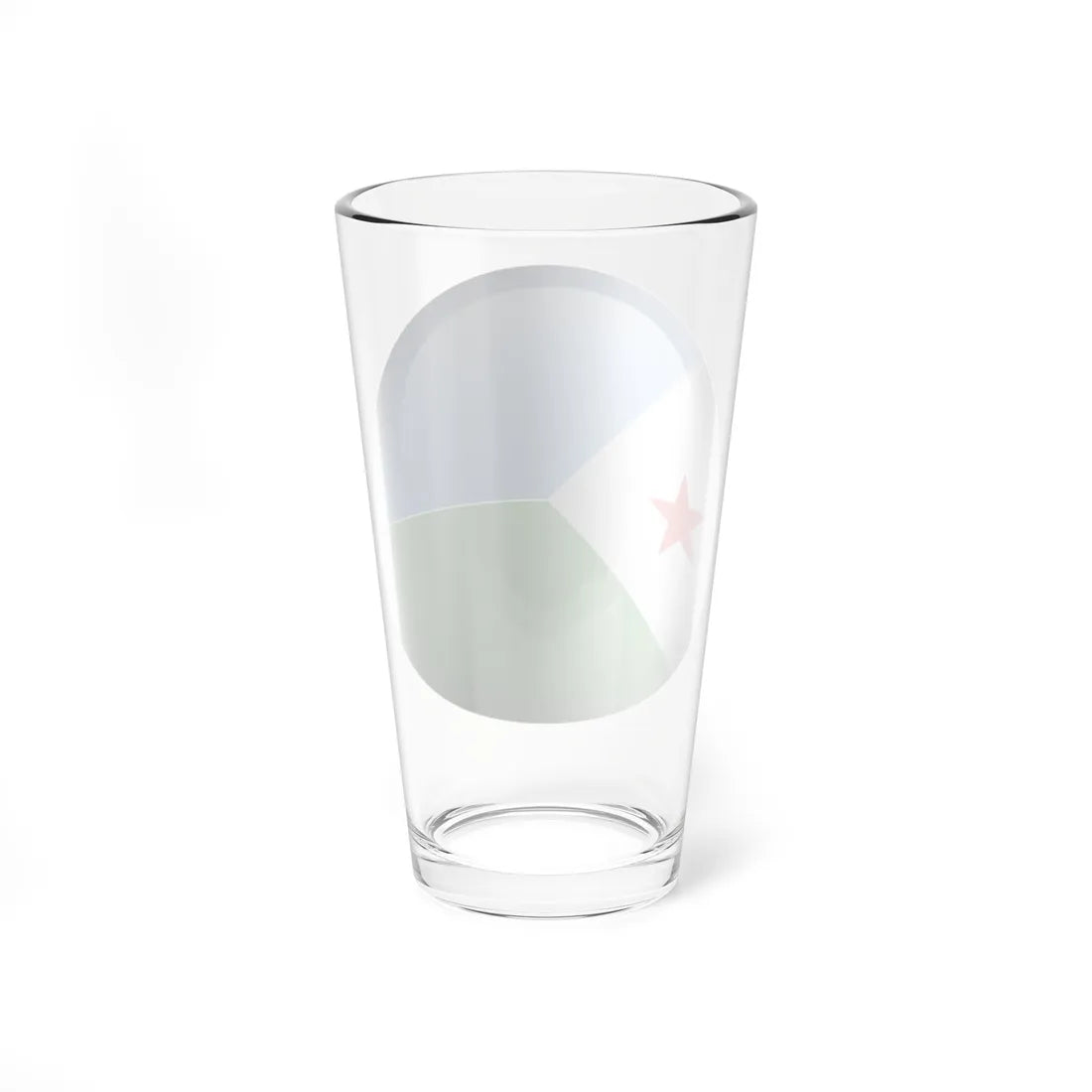 Flag orb Djibouti (Djibouti) Pint Glass 16oz - Go Mug Yourself