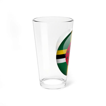 Flag orb Dominica (Dominica) Pint Glass 16oz - Go Mug Yourself