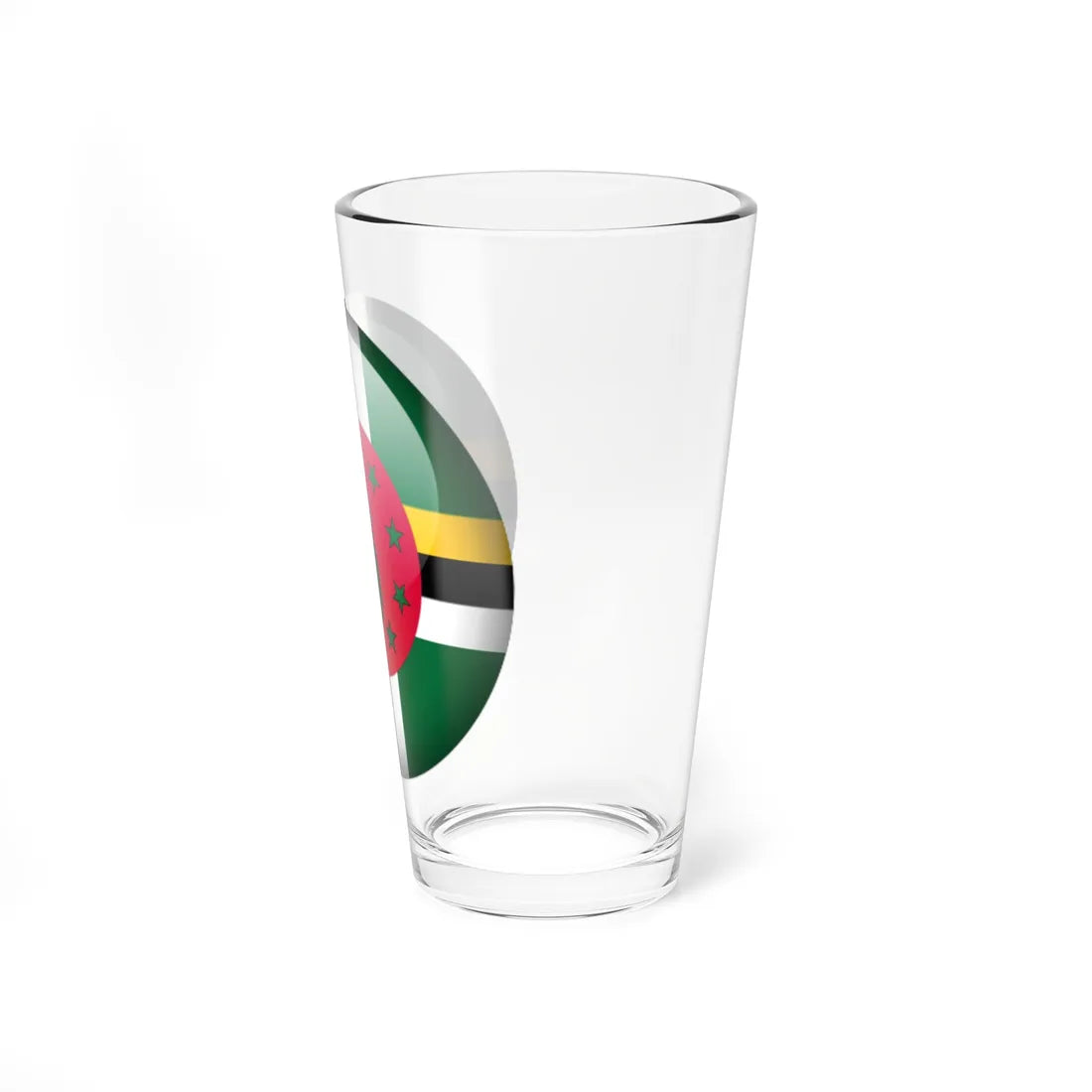 Flag orb Dominica (Dominica) Pint Glass 16oz - Go Mug Yourself