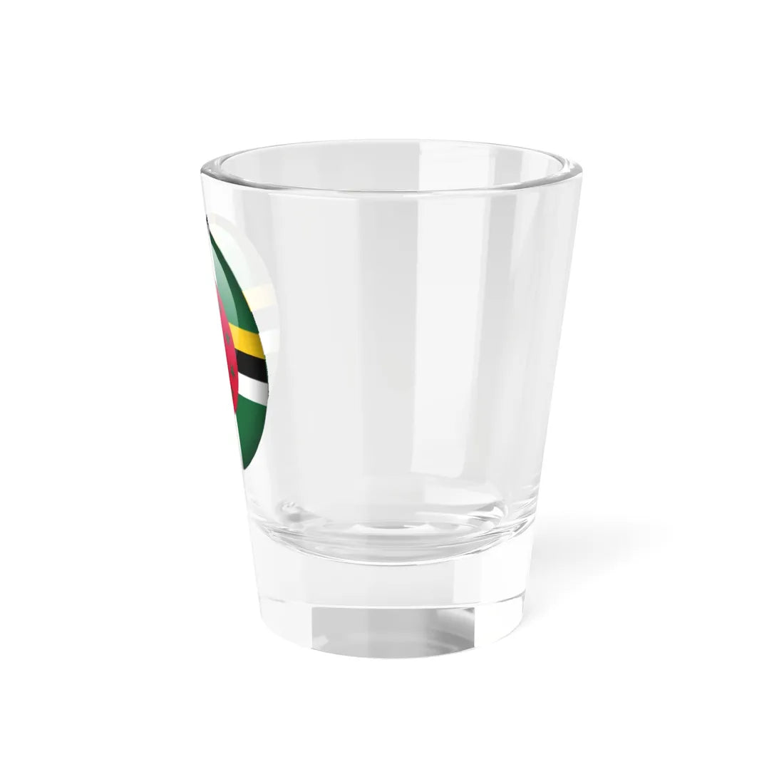 Flag orb Dominica (Dominica) Shot Glass 1.5oz - Go Mug Yourself