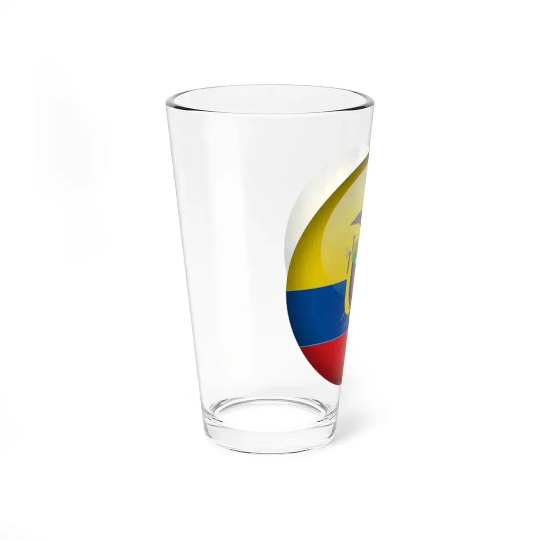 Flag orb Ecuador (Ecuador) Pint Glass 16oz - Go Mug Yourself