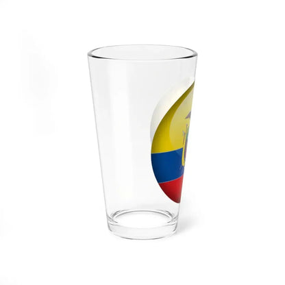 Flag orb Ecuador (Ecuador) Pint Glass 16oz - Go Mug Yourself