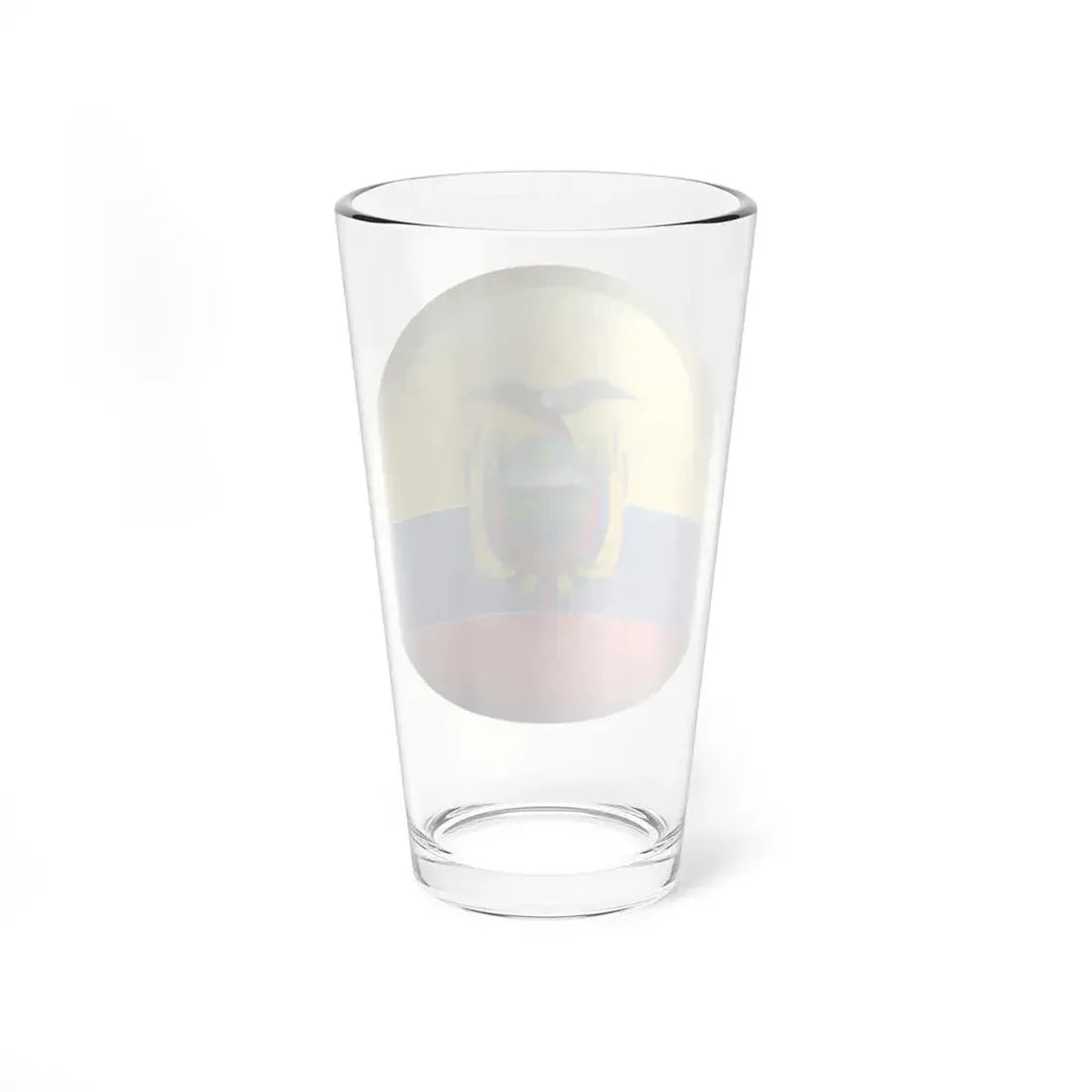 Flag orb Ecuador (Ecuador) Pint Glass 16oz - Go Mug Yourself