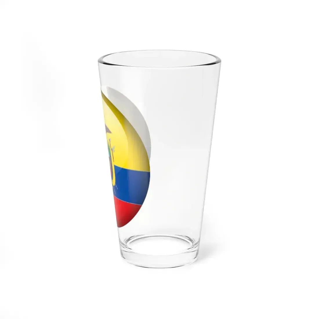 Flag orb Ecuador (Ecuador) Pint Glass 16oz - Go Mug Yourself