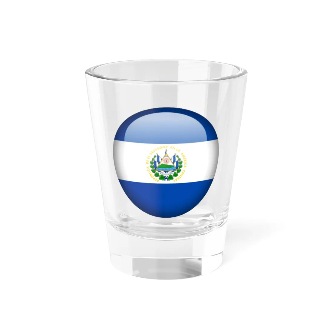 Flag orb El Salvador (El Salvador) Shot Glass 1.5oz 1.5oz - Go Mug Yourself