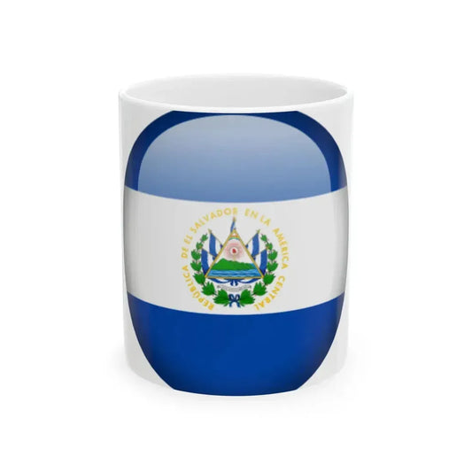 Flag orb El Salvador (El Salvador) White Coffee Mug 11oz - Go Mug Yourself
