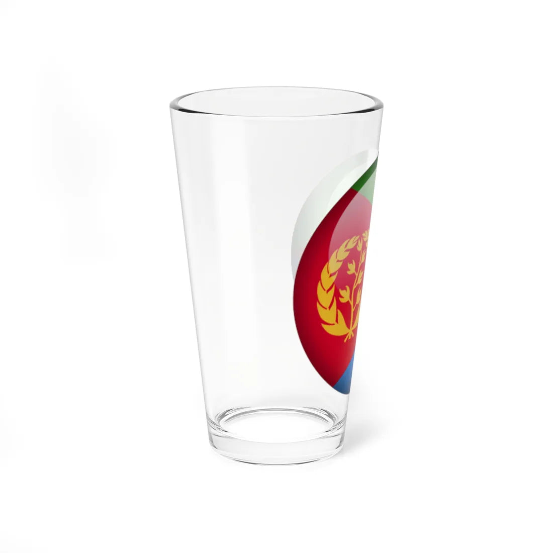 Flag orb Eritrea (Eritrea) Pint Glass 16oz - Go Mug Yourself
