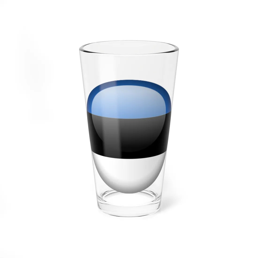 Flag orb Estonia (Estonia) Pint Glass 16oz 16oz - Go Mug Yourself