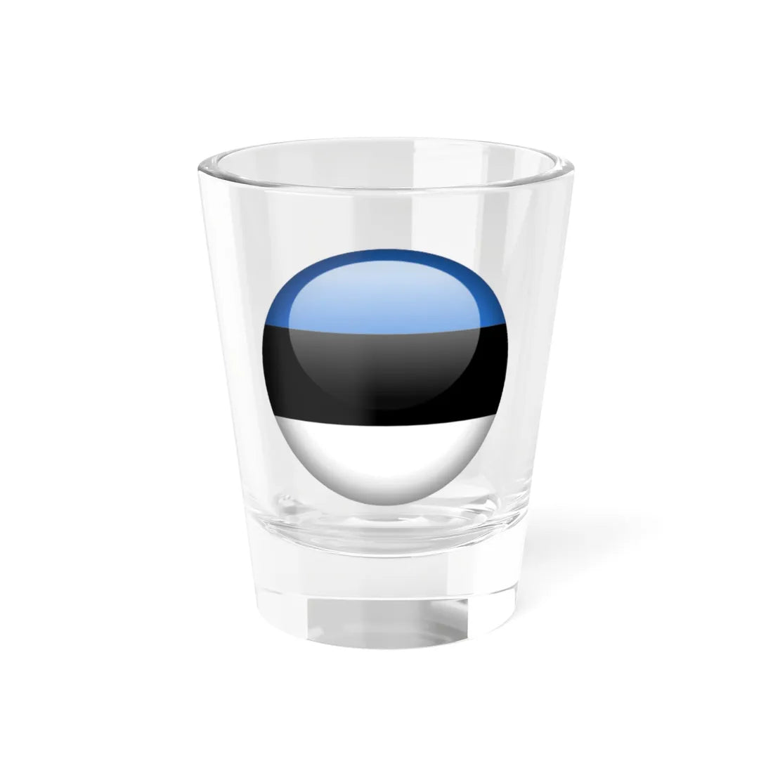 Flag orb Estonia (Estonia) Shot Glass 1.5oz 1.5oz - Go Mug Yourself