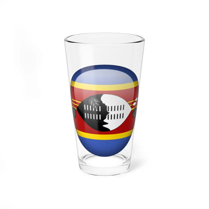 Flag orb Eswatini (Eswatini) Pint Glass 16oz 16oz - Go Mug Yourself