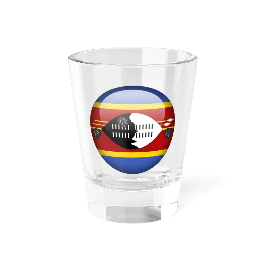 Flag orb Eswatini (Eswatini) Shot Glass 1.5oz 1.5oz - Go Mug Yourself