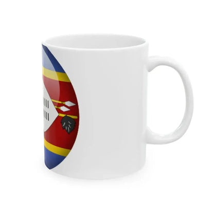 Flag orb Eswatini (Eswatini) White Coffee Mug - Go Mug Yourself