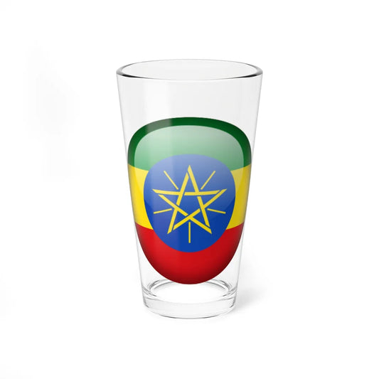 Flag orb Ethiopia (Ethiopia) Pint Glass 16oz 16oz - Go Mug Yourself
