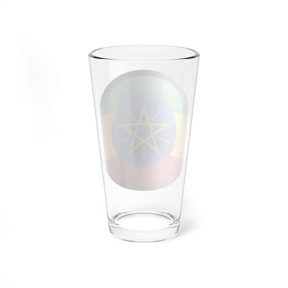 Flag orb Ethiopia (Ethiopia) Pint Glass 16oz - Go Mug Yourself