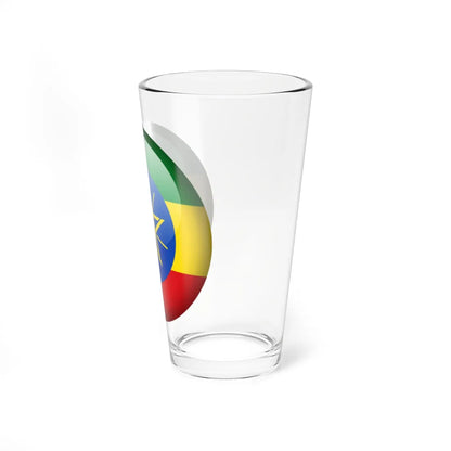 Flag orb Ethiopia (Ethiopia) Pint Glass 16oz - Go Mug Yourself