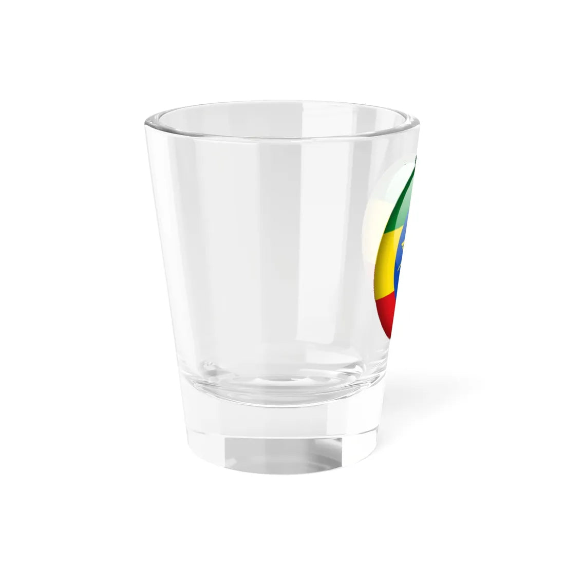 Flag orb Ethiopia (Ethiopia) Shot Glass 1.5oz - Go Mug Yourself
