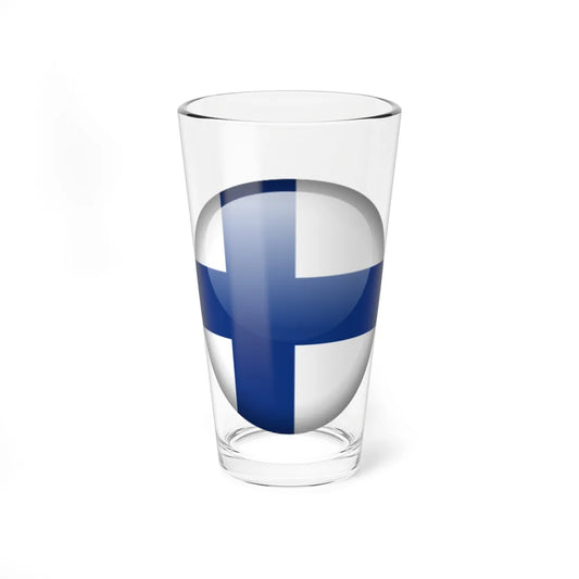 Flag orb Finland (Finland) Pint Glass 16oz 16oz - Go Mug Yourself