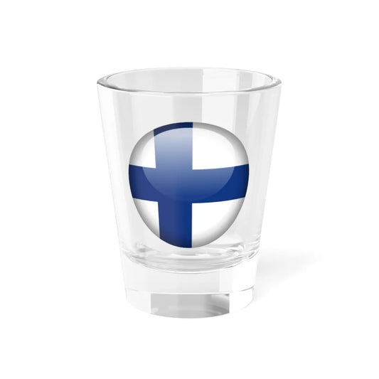 Flag orb Finland (Finland) Shot Glass 1.5oz 1.5oz - Go Mug Yourself